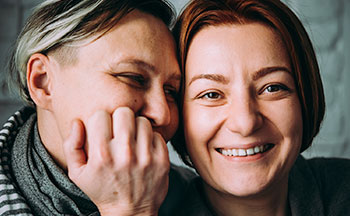 a lesbian couple considering fertility treatment